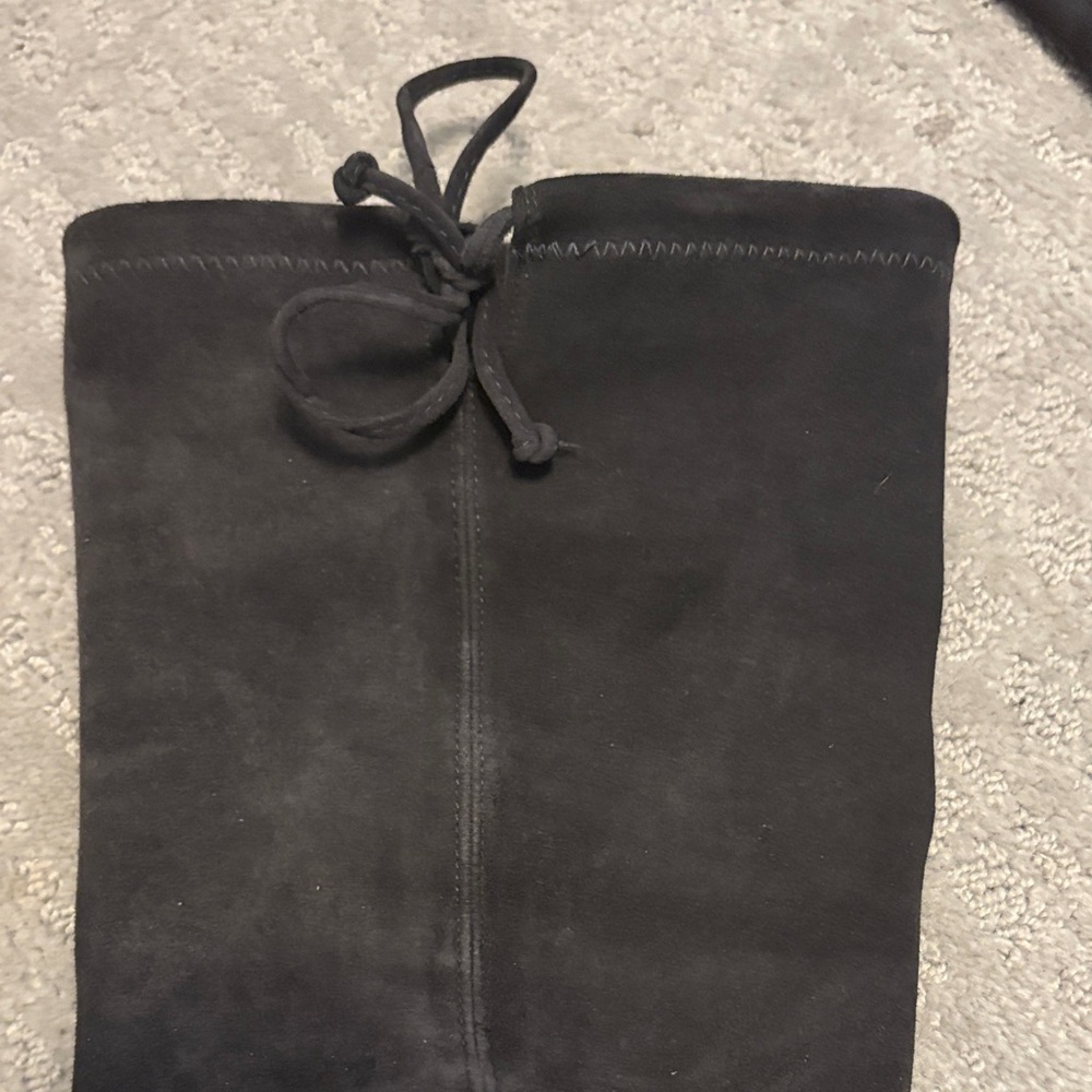 Stuart Weitzman Charcoal Grey Over-the-Knee Boots - Picture 2 of 6